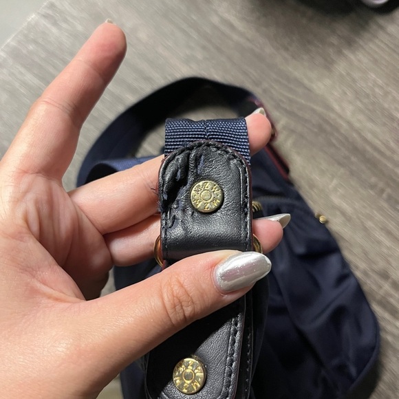 MZ Wallace Paige Nylon Crossbody in Navy & Tan - Picture 12 of 12